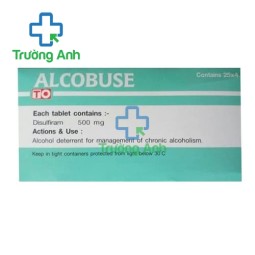 Alcobuse (Disulfiram 500mg) - Thuốc điều trị cai rượu hiệu quả của Thái Lan
