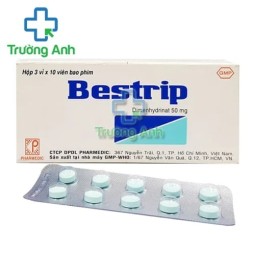 Bestrip 50mg Pharmedic - Thuốc chống say tàu xe hiệu quả