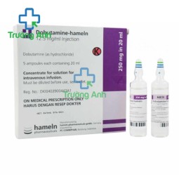 Dobutamine-hameln 12,5mg/ml - Thuốc điều trị nhồi máu cơ tim hiệu quả của Đức