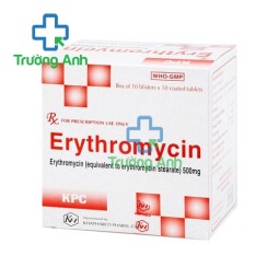 Erythromycin Khapharco - Thuốc điều trị nhiễm khuẩn hiệu quả
