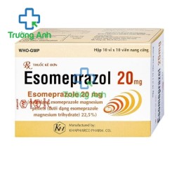 Esomeprazol 20mg Khapharco - Thuốc điều trị và dự phòng loét dạ dày