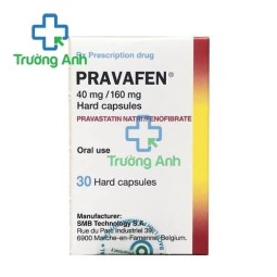Pravafen 40mg/160mg SMB - Thuốc điều trị máu nhiễm mỡ hiệu quả