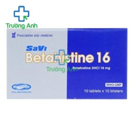 SaVi Betahistine 16 - Thuốc điều trị hội chứng Ménière hiệu quả