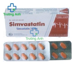 Simvastatin 10mg Khapharco - Thuốc làm giảm Cholesterol trong máu
