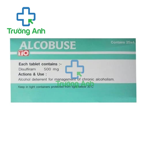 Alcobuse (Disulfiram 500mg) - Thuốc điều trị cai rượu hiệu quả của Thái Lan