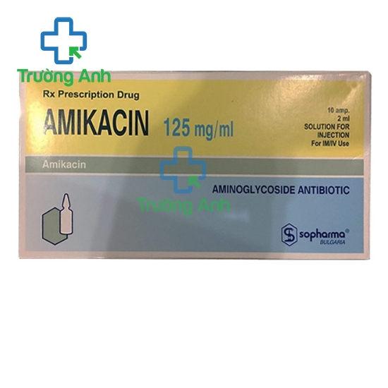 Amikacin 125mg/ml Sopharma - Thuốc điều trị nhiễm khuẩn hiệu quả