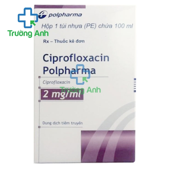 Ciprofloxacin Polpharma 2mg/ml (100ml) - Thuốc điều trị nhiễm khuẩn hiệu quả