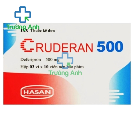 Cruderan 500 Hasan - Thuốc điều trị quá tải sắt hiệu quả