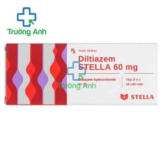 Diltiazem Stella 60mg - Thuốc điều trị các cơn đau thắt ngực hiệu quả