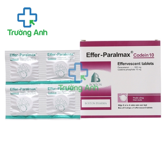 Effer - Paralmax codein 10 - Viên sủi giảm đau, hạ sốt hiệu quả