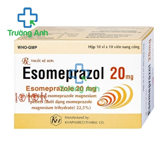 Esomeprazol 20mg Khapharco - Thuốc điều trị và dự phòng loét dạ dày