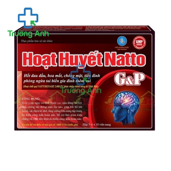 Hoạt huyết Natto G&P - Hỗ trợ tăng cường tuần hoàn máu não hiệu quả