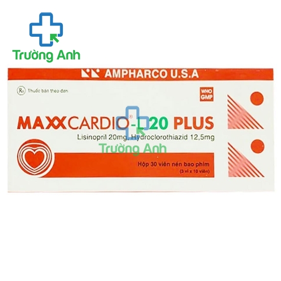 Maxxcardio-L 20 Plus - Thuốc điều trị tăng huyết áp hiệu quả của Ampharco 