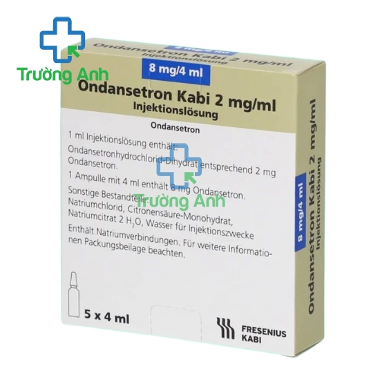 Ondansetron Kabi 8mg/4ml Fresenius Kabi - Thuốc dự phòng và điều trị buồn nôn, nôn hiệu quả