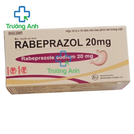 Rabeprazol 20mg Khapharco - Thuốc điều trị loét dạ dày tá tràng