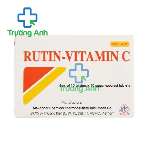 Rutin-Vitamin C Mekophar - Thuốc giúp bổ sung vitamin C hiệu quả